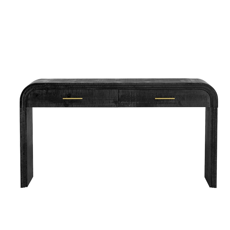Console en silhouette rétro unique de style ouvert