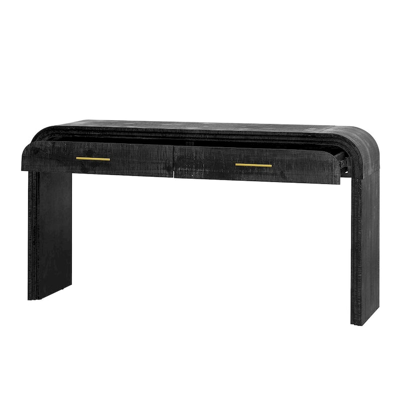 Console en silhouette rétro unique de style ouvert