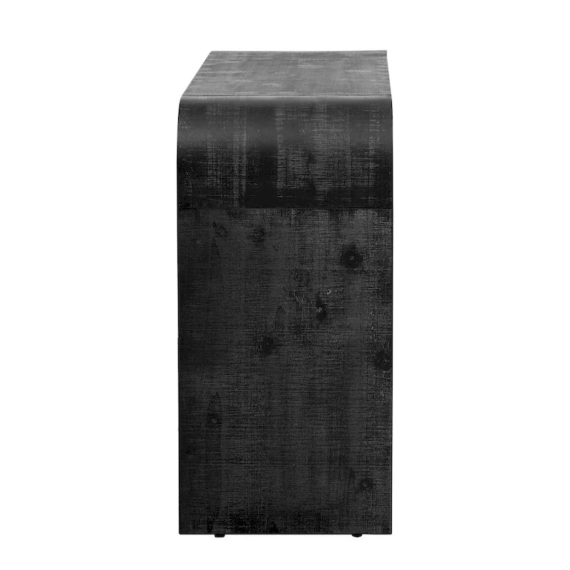 Console en silhouette rétro unique de style ouvert