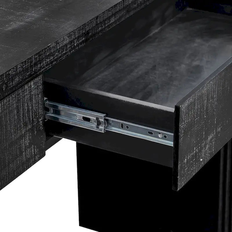 Console en silhouette rétro unique de style ouvert