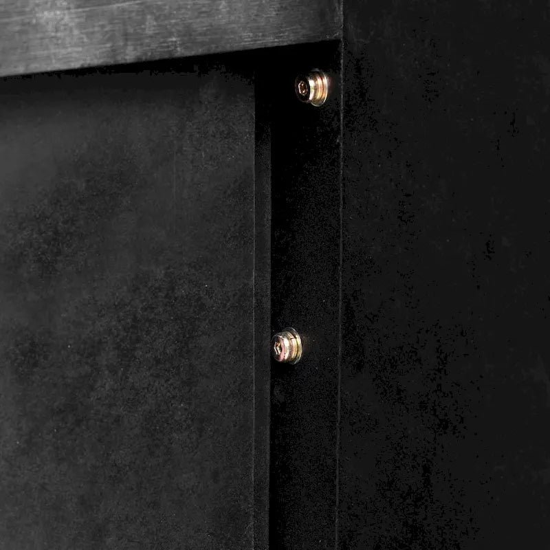 Console en silhouette rétro unique de style ouvert